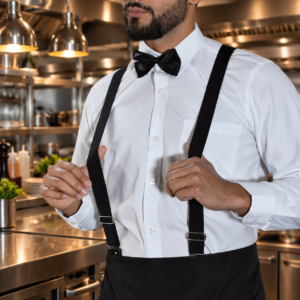 Tirantas Unisex Negras | Uniforme para Meseros
