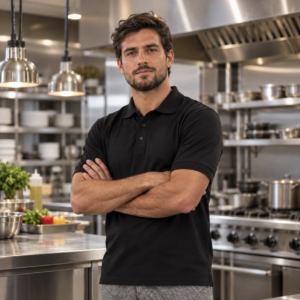 Camiseta Polo Manga Corta Hombre | Uniforme para Meseros