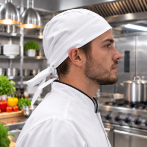 Cofia Antifluido Blanco Uniforme Cocina